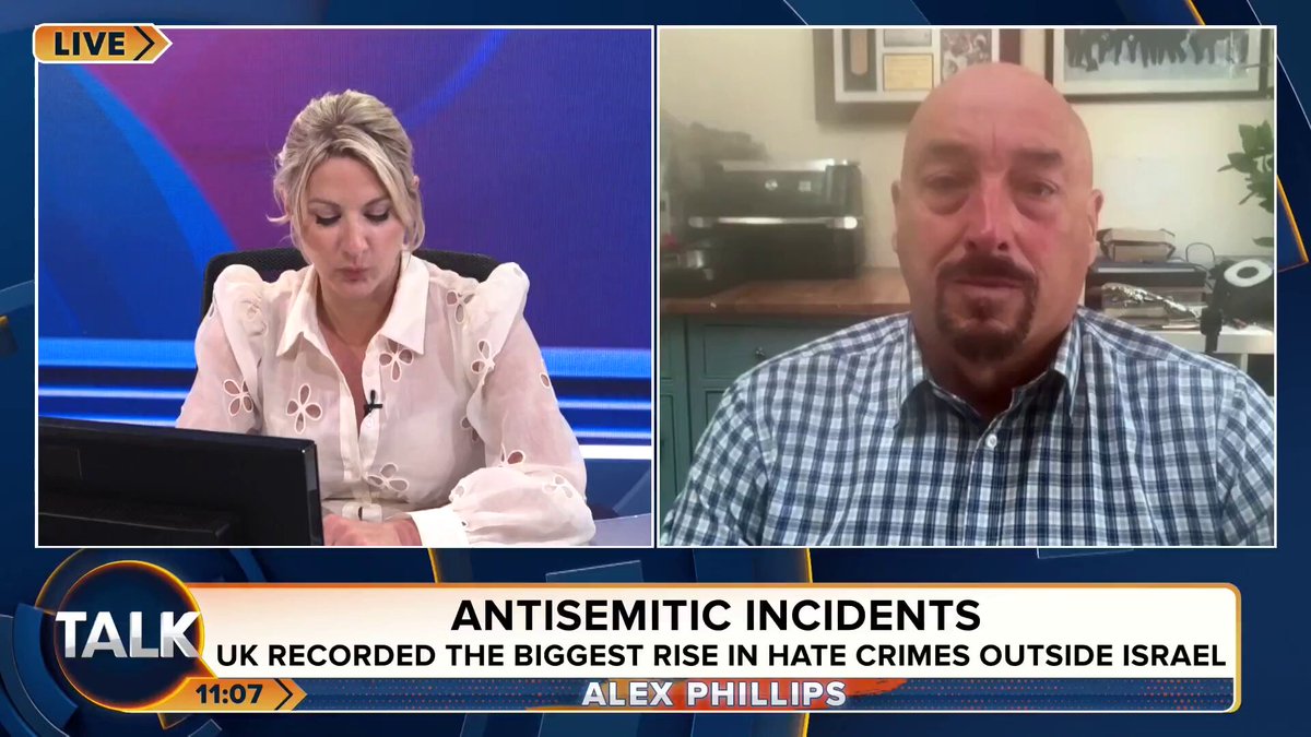 “We’re trying to brush under the carpet that Islamist terrorism is one of the most prominent dangers in our society.” Alex Phillips and former police officer Chris Phillips react to reports of a sharp rise in antisemitic incidents in the UK. Alex Phillips