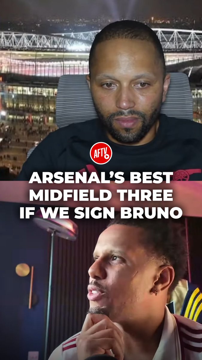 What is Arsenal’s best midfield three if we sign Bruno Guimarães? 🤔 #AFTVLive