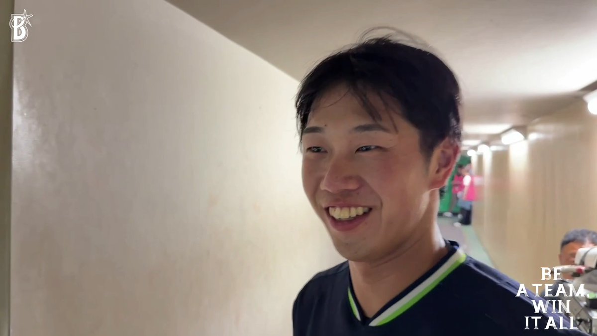 【マイナビオールスターゲーム2026 第2戦】 #レイノルズ 選手の球を受けた #古賀優大 選手にインタビュー!🎙️ #swallows #オールスター #baystars