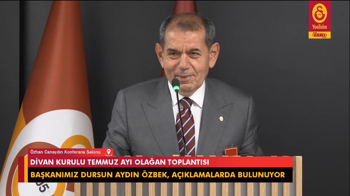 Galatasaray Divan Üyesi Can Çobanoğlu: "Geçen sene son maçları salavat getirerek izledim." Dursun Özbek: "Heyecan, adrenalin, sporun getirdiği unsurdur zaten."