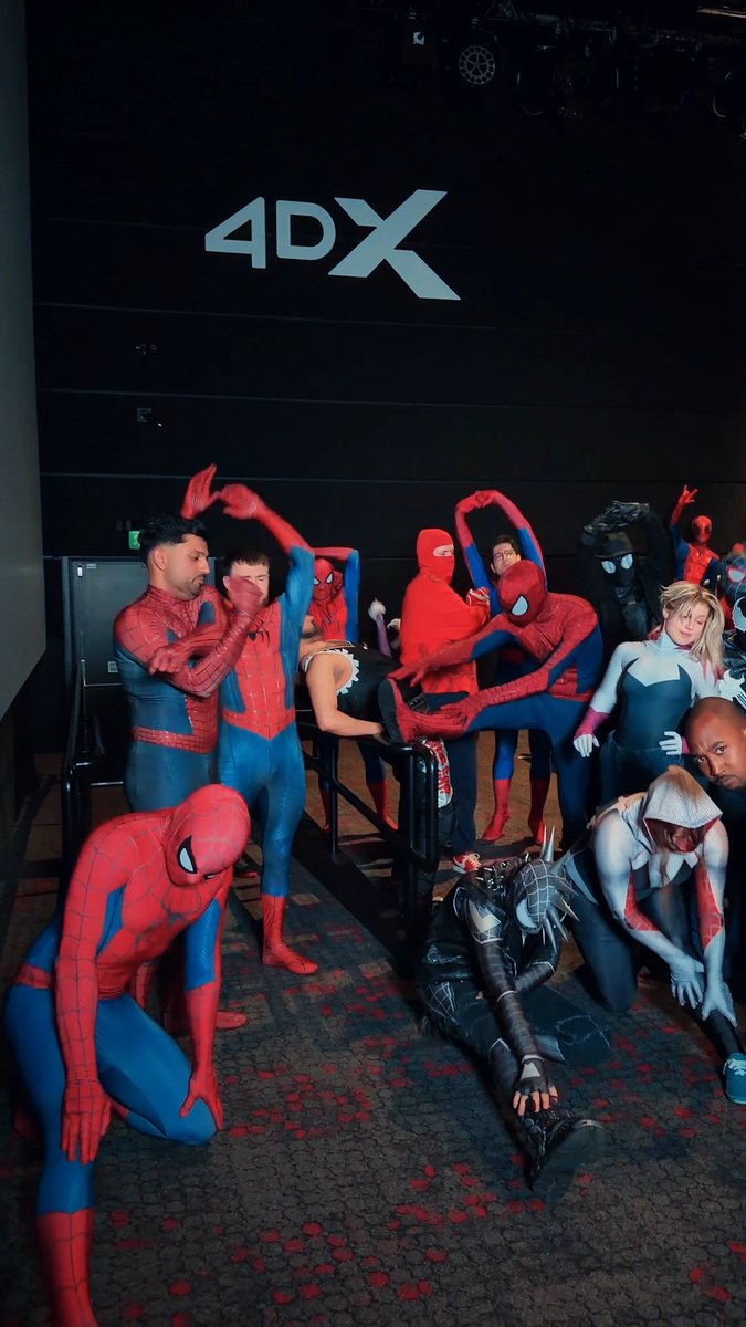 Seeing Spider-Man: Brand New Day in #4DX tonight....? Don't forget to limber up! 🕷️