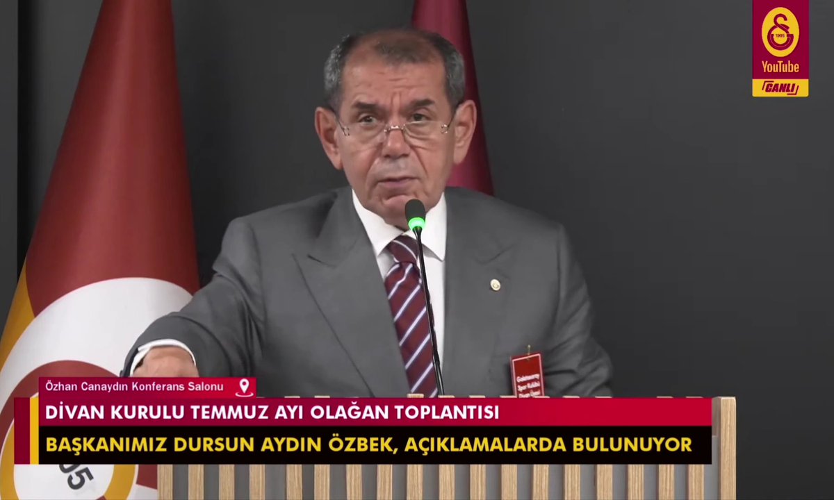 SON DAKİKA | Dursun Özbek'ten Mauro Icardi açıklaması: "Şunu dikkate almamız lazım; Galatasaray'ın başarısı her şeyin önünde. Hiçbir oyuncunun, başkanın, yönetim kurulunun Galatasaray'ın başarısının önüne geçecek bir tavrı olabileceğini düşünmüyorum. Aldığımız kararlar bu yöndedir. Verdiği hizmet hiçbir zaman unutulmayacak. Kendisinin ayrılık dönemi gelmişti. Bir ayrılık seremonisi planladık, kendisine ilettik, cevabını bekliyoruz."