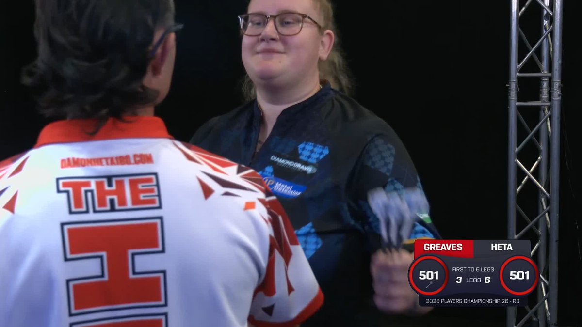 HETA BEATS GREAVES! Damon Heta continues his good form in Hildesheim, as the Australian beats Beau Greaves 6-3! 📺 #PC26