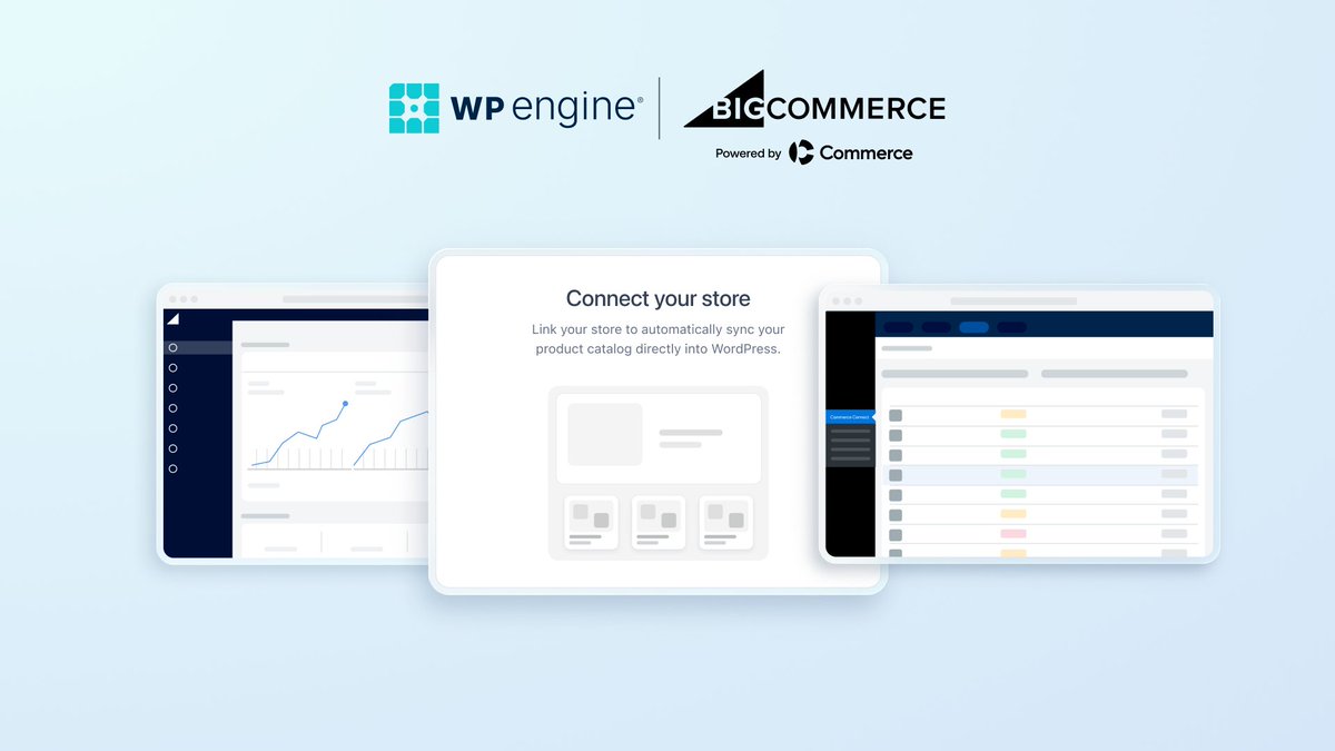 We’re excited to announce the launch of WP Engine Commerce Connect for BigCommerce! WP Engine Commerce Connect for BigCommerce helps brands preserve their WordPress store while adding scalability, performance, and enterprise commerce capabilities. Scale your shop and get started here: