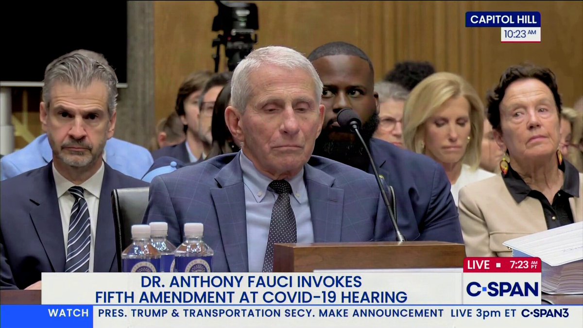 Sen. Bernie Moreno asks Dr. Fauci to turn and look at rows of people in attendance who were persecuted for refusing to toe the line on draconian masks, social distancing, harmful vaccines, and wet market propaganda. He refused to turn and acknowledge them. "All you have to do is look up from your lawyers and look at the people who were absolutely shamed for saying what we know now to be the truth. You can't even look at them?"