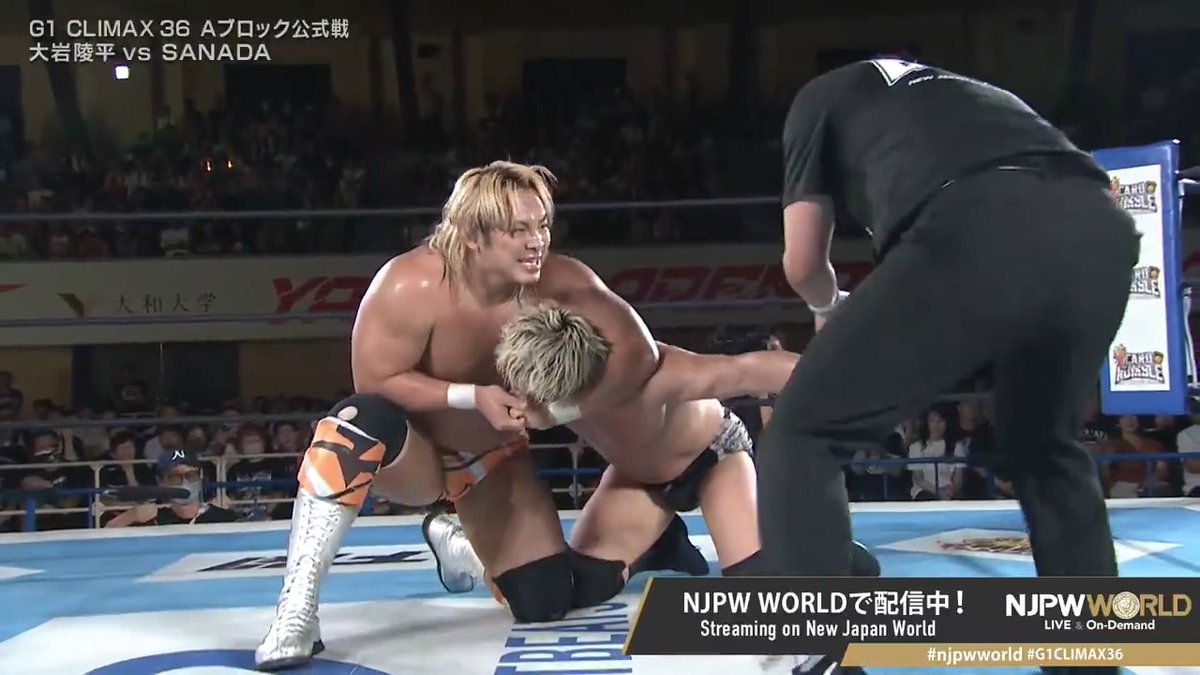 【新日本 #G1CLIMAX36】大岩陵平がSANADAから“異例勝利”「Ｇ１公式戦でヘッドロックでギブアップ取ったの初めてじゃないですか？」｜東スポWEB 「これもプロフェッショナルレスリングの一つだ。相手が首痛めてたら、とことん首狙います」