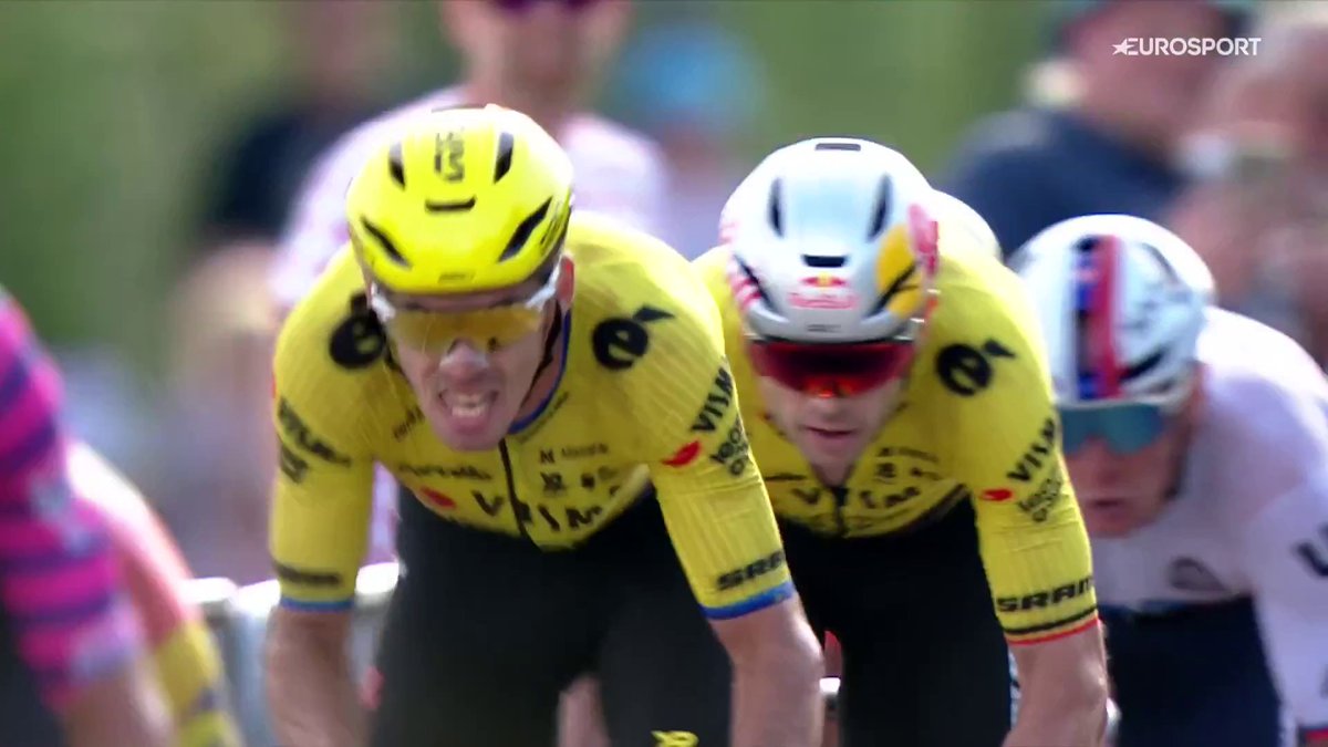 🚴🇩🇰 | Wat een ploegenspel. Laporte lanceert Van Aert en de Belg wint de eerste etappe van de Ronde van Denemarken! 🙌🇧🇪 #tourofdenmark Koers 👀 HBO Max