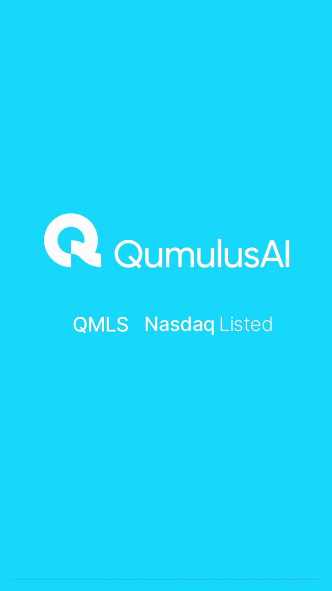 .QumulusAI is building the infrastructure to power what's next and doing it as a #NasdaqListed company. $QMLS