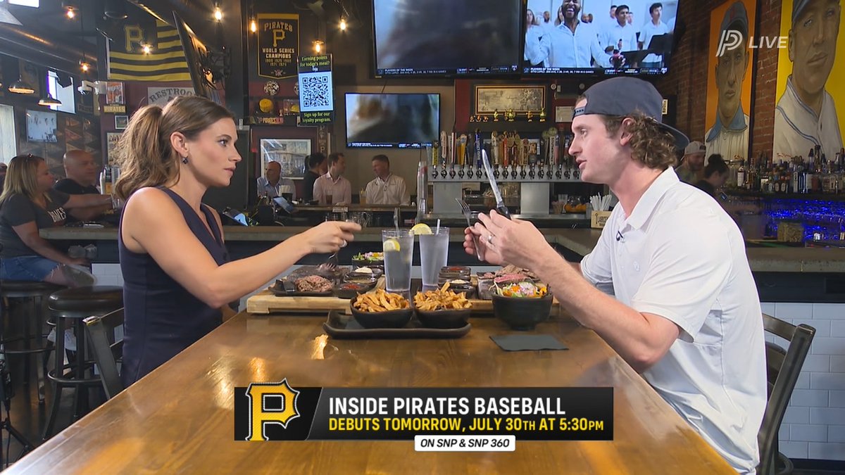 Mason Montgomery and Hannah Mears sat down over steak to talk about his baseball journey so far ๐ Full episode debuts tomorrow at 5:30 ๐บ โฌ๏ธ