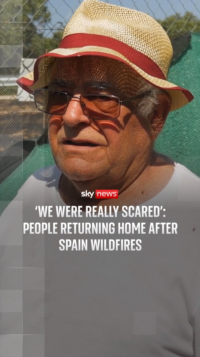 After thousands were forced from their homes and evacuated after wildfires raged in Spain, 15,000 people have been told they can return. Sky’s Connor Gillies reports from Spain as residents return to face the damage to their homes. 🔗