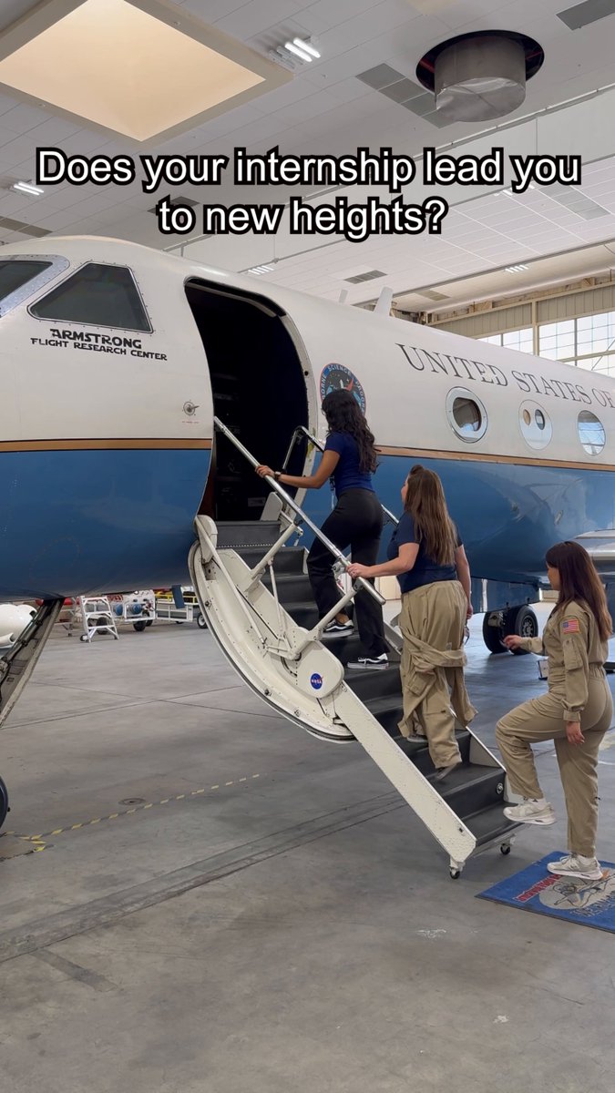 Discover what’s possible with a NASA internship! ✈️🚀 Interns play a vital role in advancing NASA’s mission to make aviation cleaner, quieter, and more efficient for the nation. From testing innovative aircraft concepts to real research in our flight labs, interns work alongside experts driving the future of aerospace. If you’re curious, motivated, and passionate about exploring what’s next in flight, a NASA internship is the perfect place to launch your journey! Apply here: