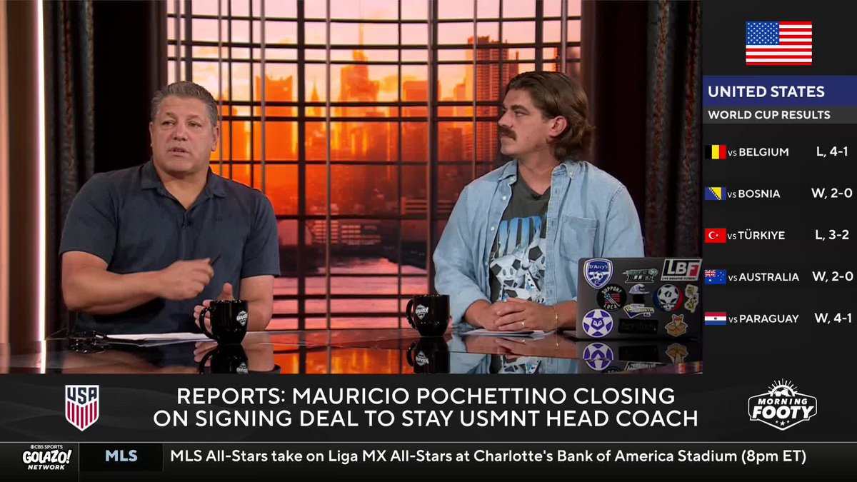 “The hope, the idea, the aim is that he’s here in 2030.” Tom Bogert, Tony Meola and Nico Cantor discuss reports of Mauricio Pochettino signing a deal to remain USMNT head coach 🇺🇸