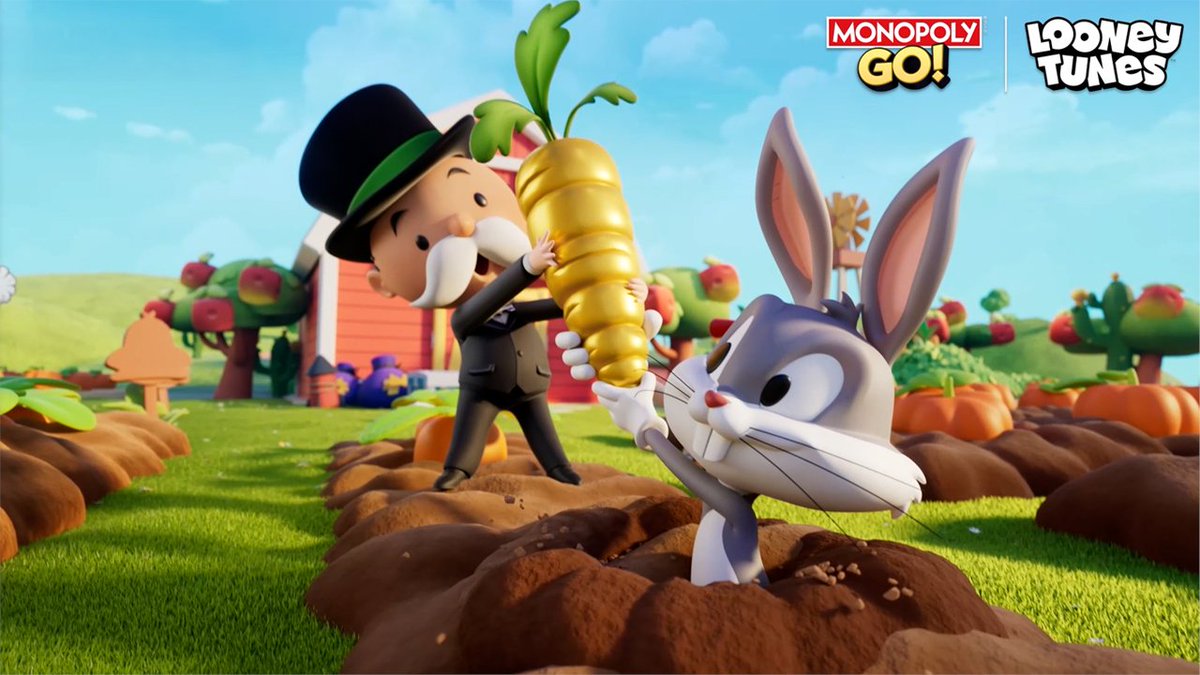 Your roll, Doc! 🥕🐰 The Looney Tunes have arrived in Monopoly GO! Roll with Bugs Bunny, Daffy Duck, and more in our looniest crossover yet! Play Now: