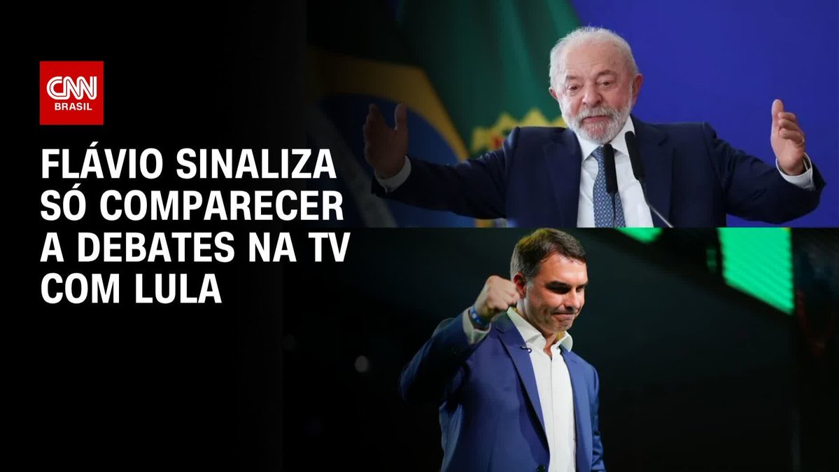 🚨URGENTE - Flávio só vai participar de debates se Lula aparecer