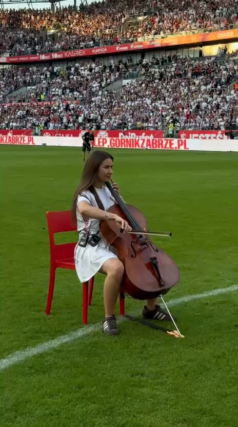 Gornik Zabrze-Fenerbahçe maçı öncesinde Ernest Pohl Stadyumu.