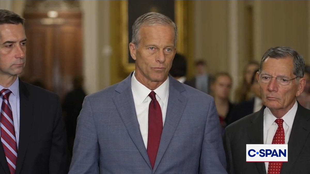 Senate Majority Leader John Thune (R-SD) on whether he is for holding Dr. Fauci in contempt of Congress: "What he did today in front of that committee was inexcusable."