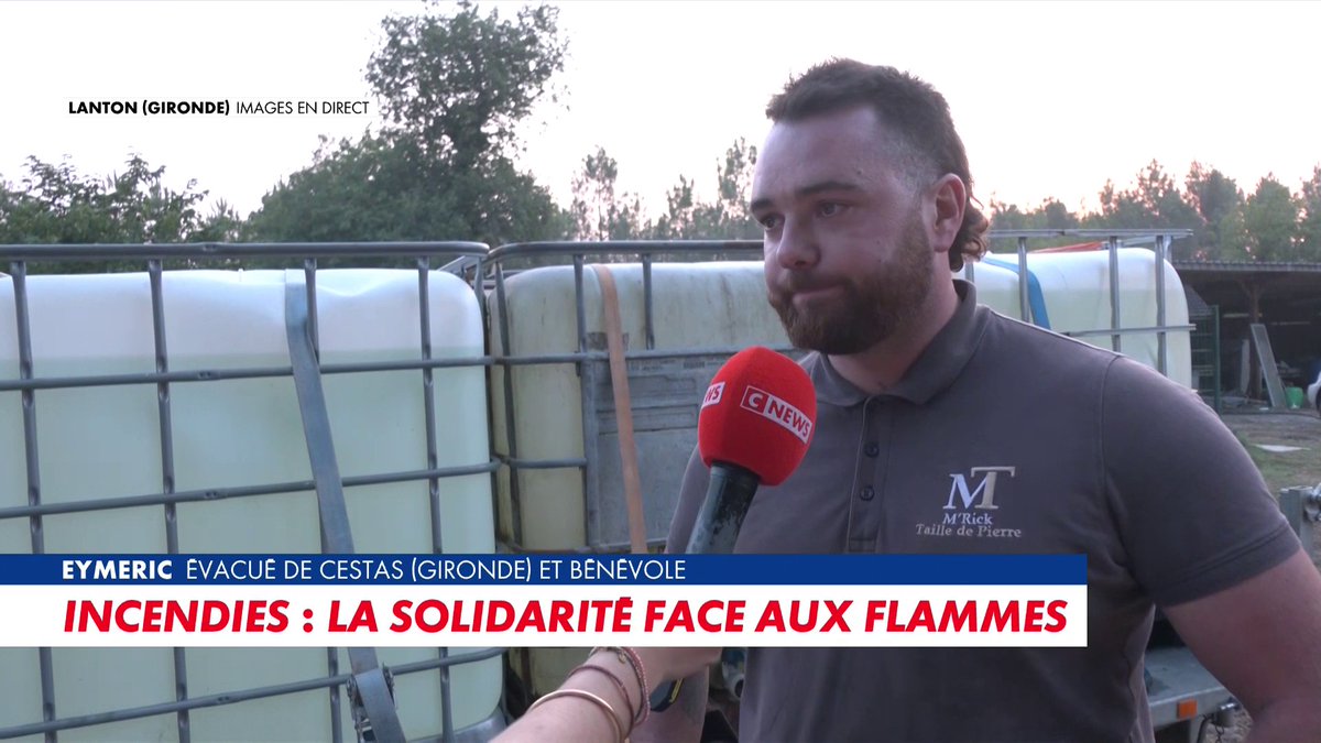 Eymeric, bénévole en Gironde : «On aide les pompiers pour sauver notre territoire», sur #100PolitiqueEte Toute l'info est à retrouver sur
