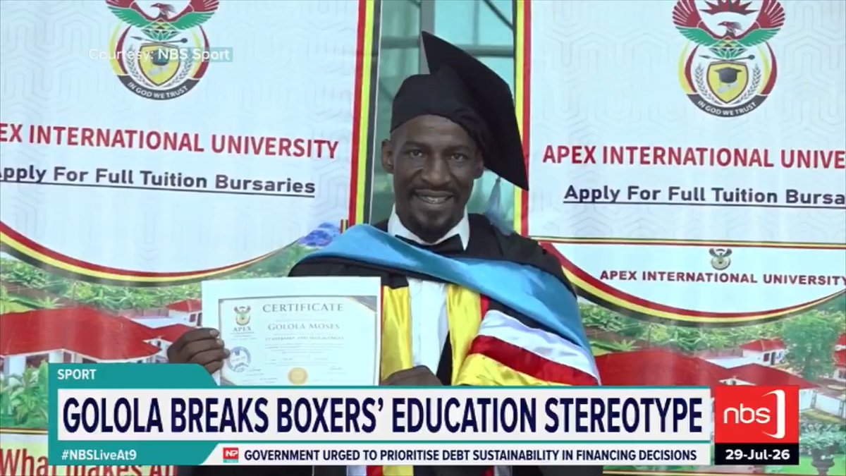 Ugandan kickboxing icon Golola Moses has proved that dreams with commitments come to pass and there is no age limit to success. Nambafu Grace #NBSLiveAt9 #NBSUpdates