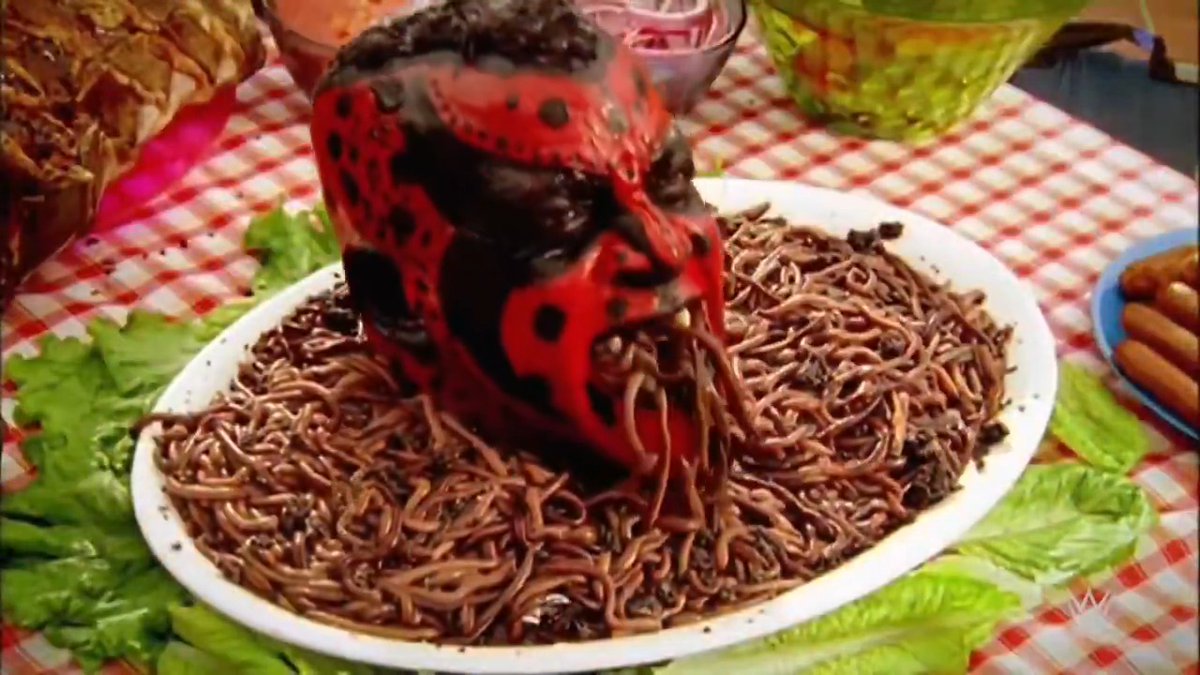 KANE smashing the boo*bs of Trish Stratus with a cake was just crazy. 😂 This behind the scenes from SummerSlam 2006 commercial shoot looks so much fun. John Cena, Dave Bautista, Trish Stratus, Mickie James, DX &amp; many more..you rarely get to see them together. 😂 😂