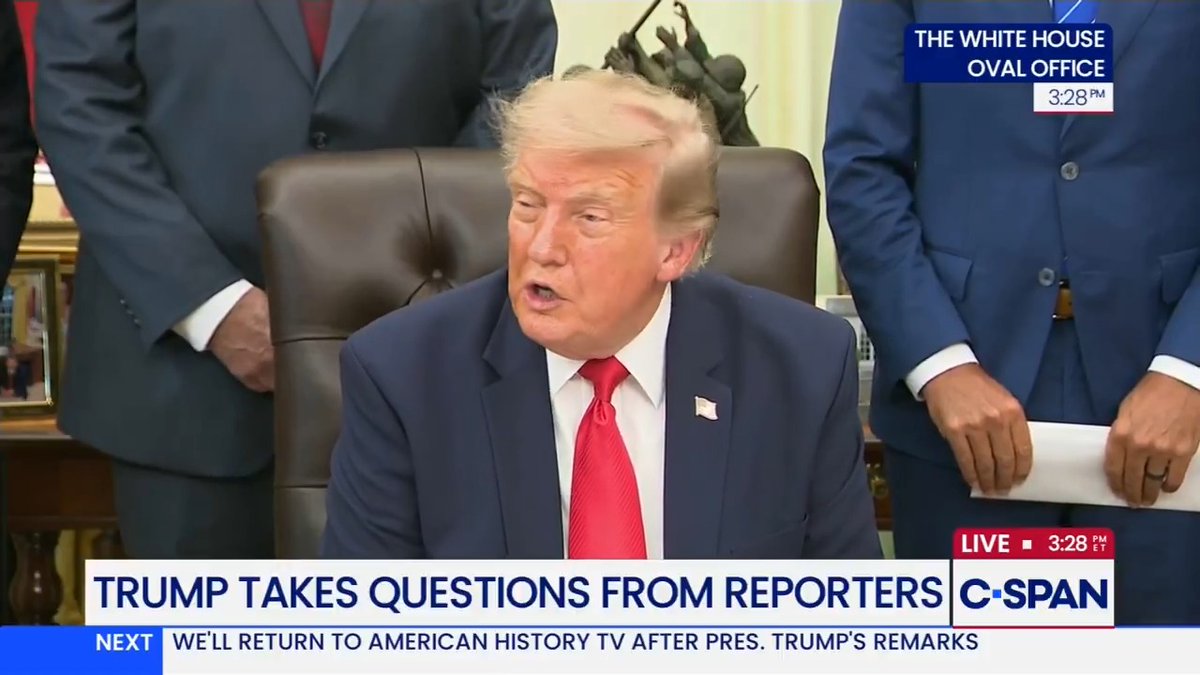 President Trump on the Fed voting to keep interest rates unchanged: "Kevin's got a board, he's fantastic... I know he'd love to see lower interest rates but he's got a board and it's a political board, and they wanna keep rates up."