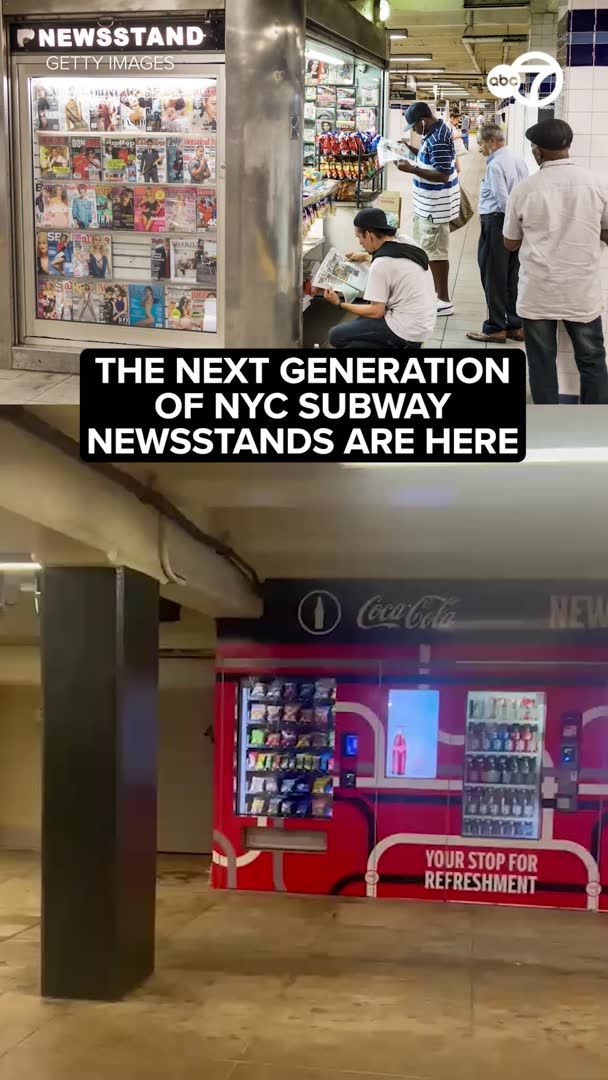 There are now fewer than a dozen newsstand convenience stores on subway platforms across NYC. So where will New Yorkers seek some refreshment? Vending machines are now starting to pop up at some stations. There are three in place right now, with dozens more on the way. Here's what they're offering.