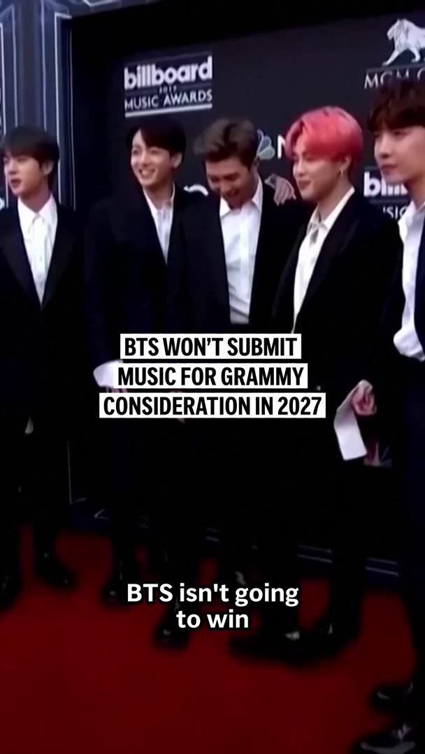 BTS is opting out of Grammy consideration in 2027, saying they want their music to be judged beyond region or language.