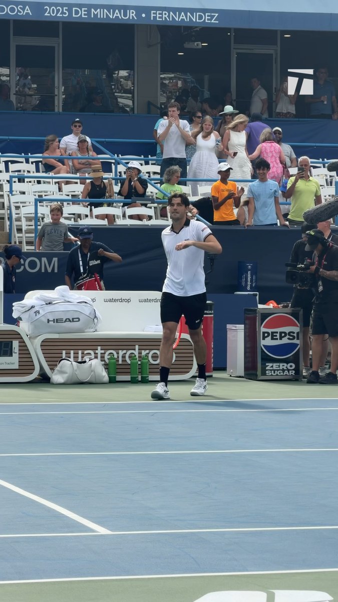 A clean win for Fritz to advance🔥 Stream every Taylor Fritz match in DC live with our app 📲
