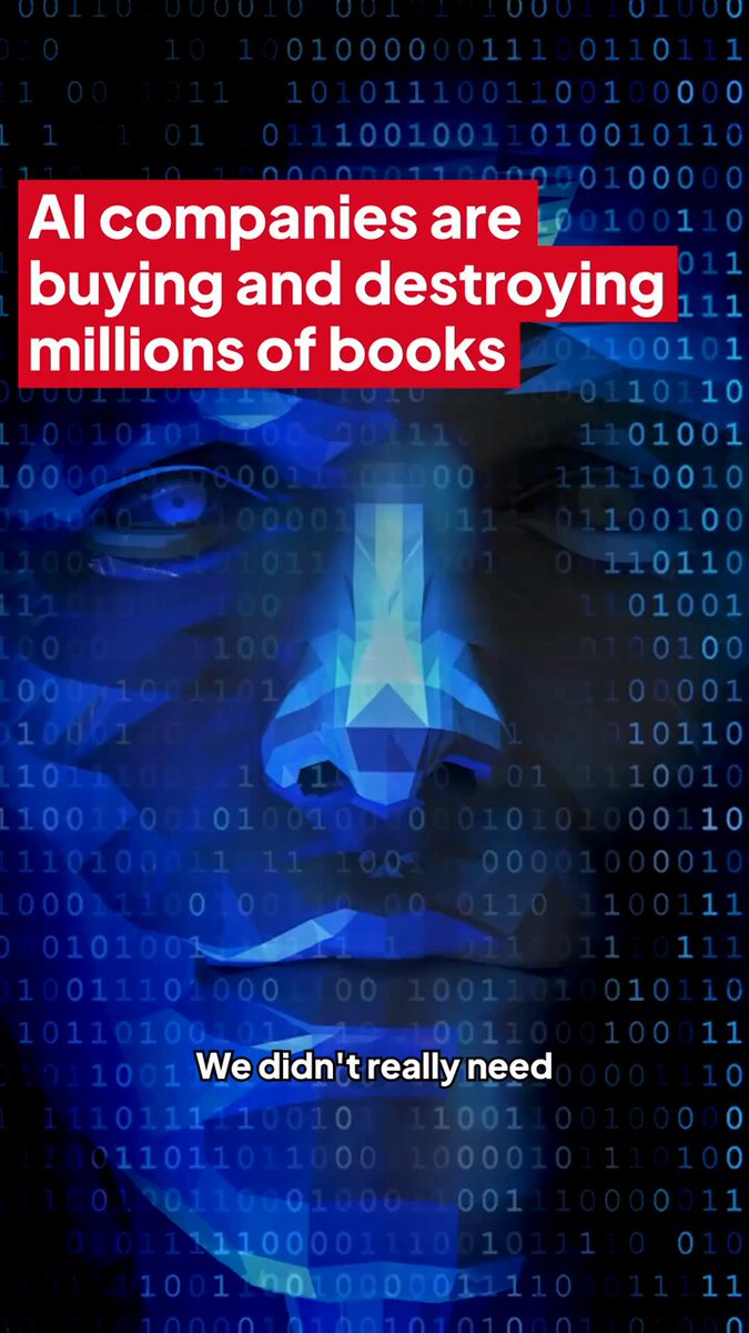 AI companies are buying and destroying millions of books 📖 #ai #anthropic #books #reading #news #pcgaming #pcgamer