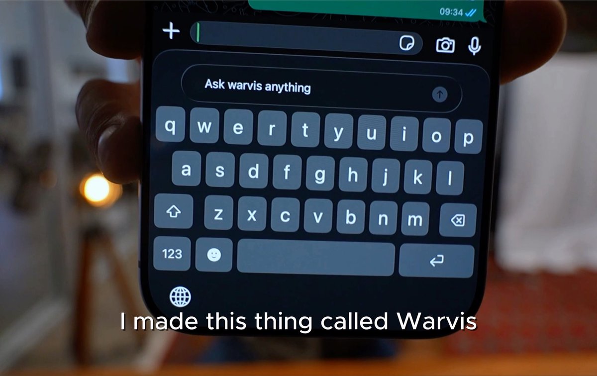 I made a new thing called Warvis is an input that lets you use AI wherver you can type on your iPhone without having to switch to ChatGPT or Claude i have been using in a lot to fix grammar, draft messages and search the internet while i'm chatting give it a try and let me know what you think