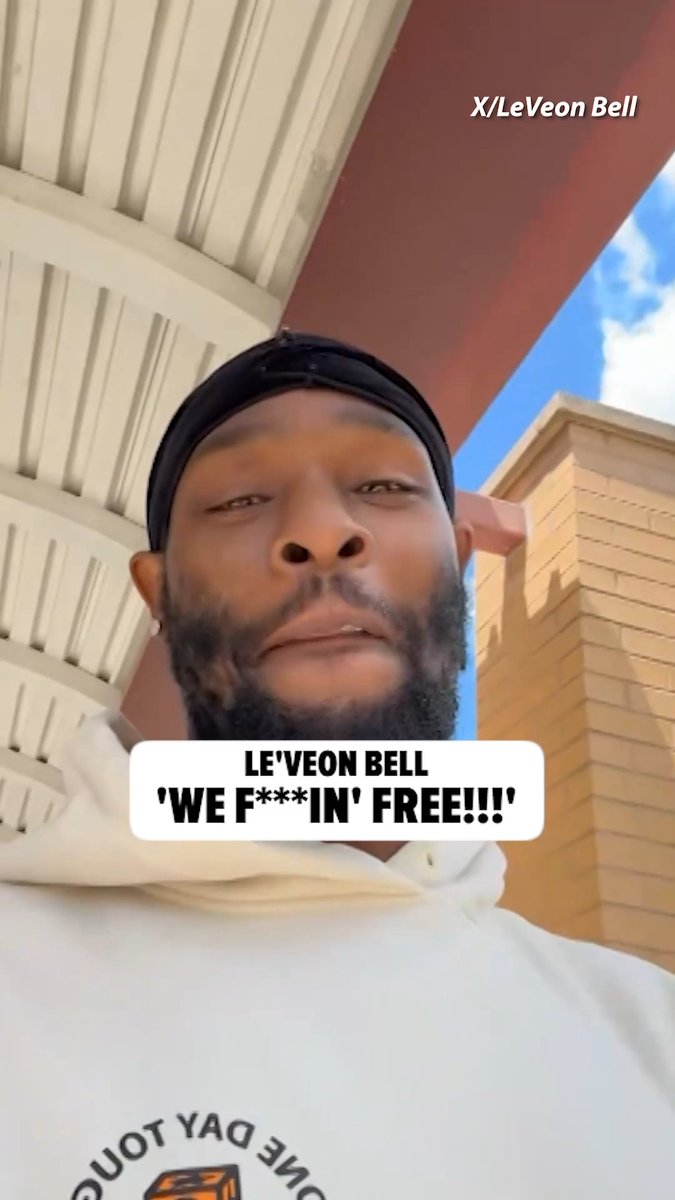 Le'Veon Bell celebrates jail release: "We f***in' free!" 🎥: X/LeVeon Bell