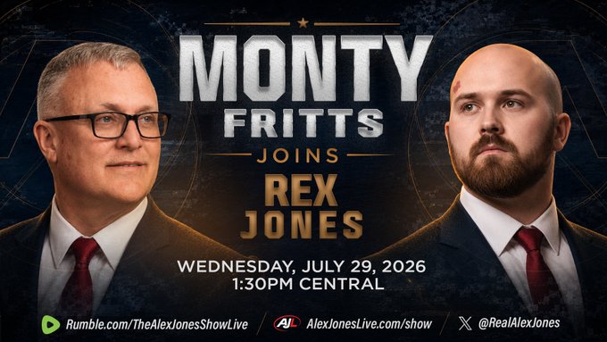 FULL INTERVIEW: Christian Republican Candidate For Tennessee Governor- Monty Fritts- Reveals His Agenda For The Volunteer State: Putting God Back In The Center Of Government, Ending Geoengineering Programs, Stopping Abortion, Deporting Every Illegal Immigrant, Cutting Back Wasteful Spending, & MORE! Monty Fritts Alex Jones Network Rex Jones 🔴WATCH/SHARE THE LIVE X STREAM NOW: