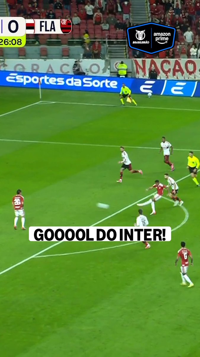 O gol de Vitinho! Internacional 1x0 Flamengo! 🎥 Prime Video Sport Brasil