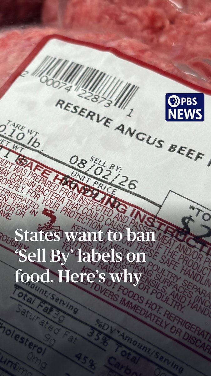 Sell-by dates on groceries might be past their prime. At the start of July, California became the first state to ban public-facing sell-by dates, and other states are following close behind. California’s move is two fold, banning sell-by dates and reducing the over 50 date labels a shopper might see in the grocery store to just two. Shoppers in the Golden State will now see a ‘Best if used by’ date for peak quality, and ‘Use by’ date for product safety. Experts hope removing date label confusion can help cut down on food waste. Thirty-one percent of food in the U.S. is wasted according to the U.S. Department of Agriculture. Date label confusion is estimated to contribute to 3.5 million tons of food going to waste, per year. PBS News’ Tim McPhillips spoke to Sara Burnett, executive director of ReFED, a nonprofit working to end food waste, and Carla Schwan, associate professor and food safety specialist at the University of Georgia, to break down the potential expiration of sell-by dates and how you can save your food and your money.