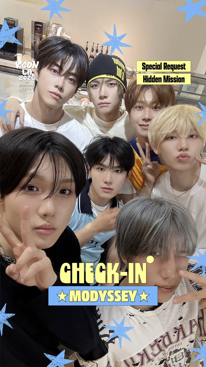 [#KCONLA2026] #MODYSSEY CHECK-IN MODU~ Are you ready to enjoy KCON LA 2026 with MODYSSEY? ✨ Check out MODYSSEY’s special request and spot the hidden mission in the video! 👀 Respond to the request and guess the mission for a chance to win a prize 🎁 KCONers, let us know in the comments~! - 𝐆𝐄𝐓 𝐘𝐎𝐔𝐑 𝐓𝐈𝐂𝐊𝐄𝐓 𝐍𝐎𝐖! 🎟️ 🔗Ticket Info - KCON LA 2026 AUG 14-16 Arena, LA Convention Center Let’s #KCON