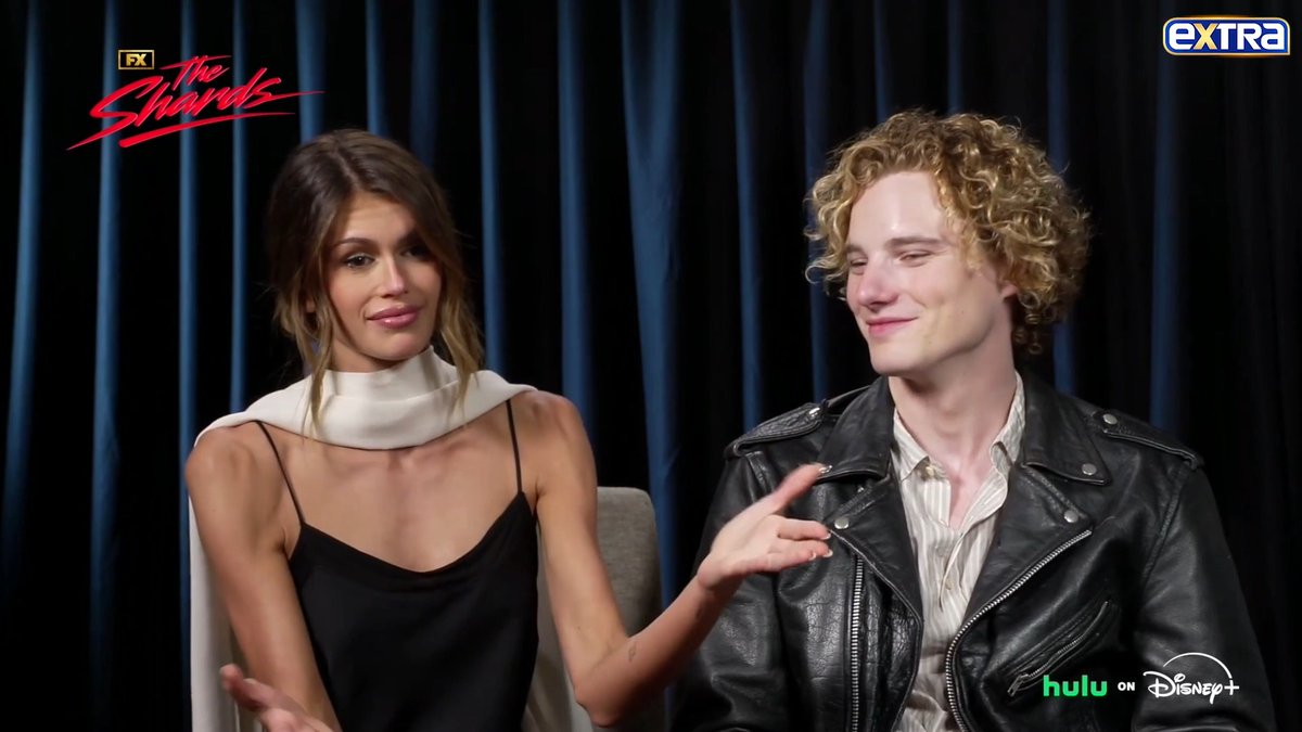 "We realized very quickly that we have so many other things in common..." Kaia Gerber talks meeting Homer Gere on the set of #TheShards. (Her mom Cindy Crawford and his dad Richard Gere were married in the early '90s.) Full interview 🔗: