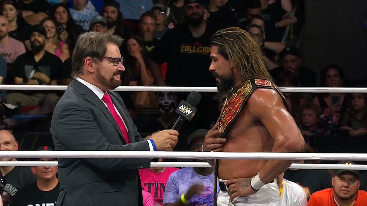 AEW National Champion Andrade “El Idolo” The Real Latino Man! still has his eyes on the AEW World Championship and will have a chance at the #1 Spot in the Casino Gauntlet Match at #AEWAllIn London in a match at Grand Slam Mexico, NEXT WEDNESDAY! Watch #AEWDynamite LIVE on TBS & HBO Max