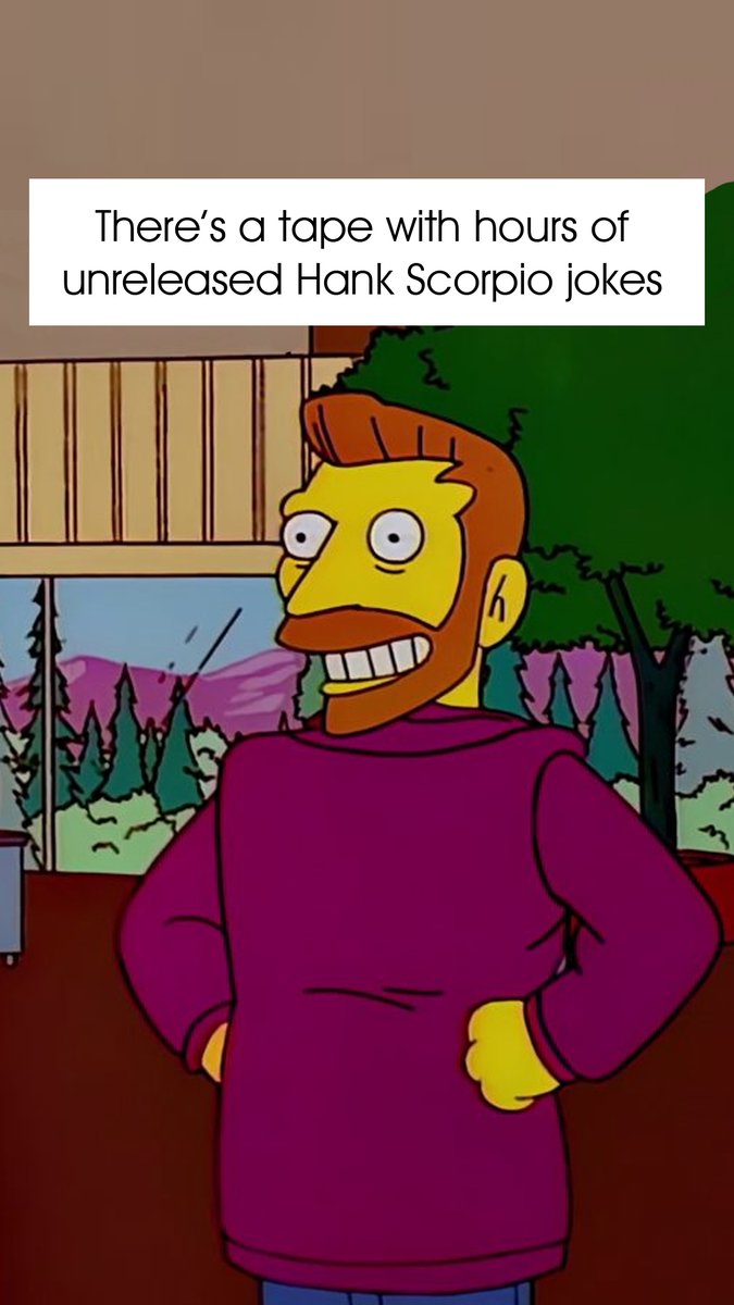 There's a Simpsons tape with 3 hours of unreleased Hank Scorpio jokes 🤯 It's time for @joshstrangehill to release the Scorpio files!