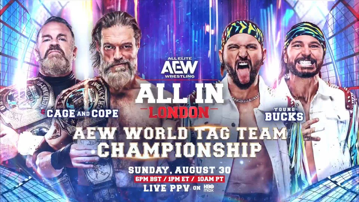 The dream match is set for #AEWAllInLondon! Renee Paquette sits down with the Matt & Nick Jackson and #AEW World Tag Team Champions Adam Copeland and Jay 'Christian' Reso ahead of their huge title fight on Sunday, August 30th! Watch #AEWDynamite LIVE on TBS + HBO Max