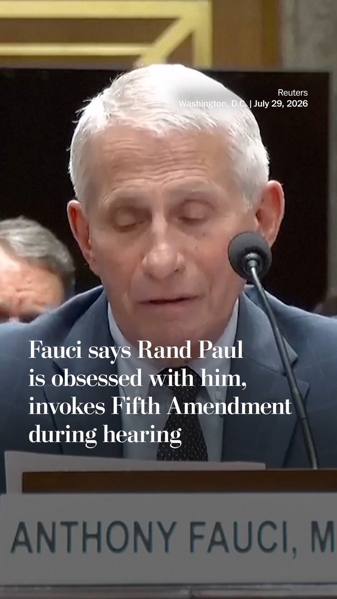 Anthony Fauci repeatedly invoked the Fifth Amendment during a Senate hearing Wednesday where Republicans pressed the retired government scientist on whether he was sufficiently truthful in past testimony about the coronavirus pandemic.