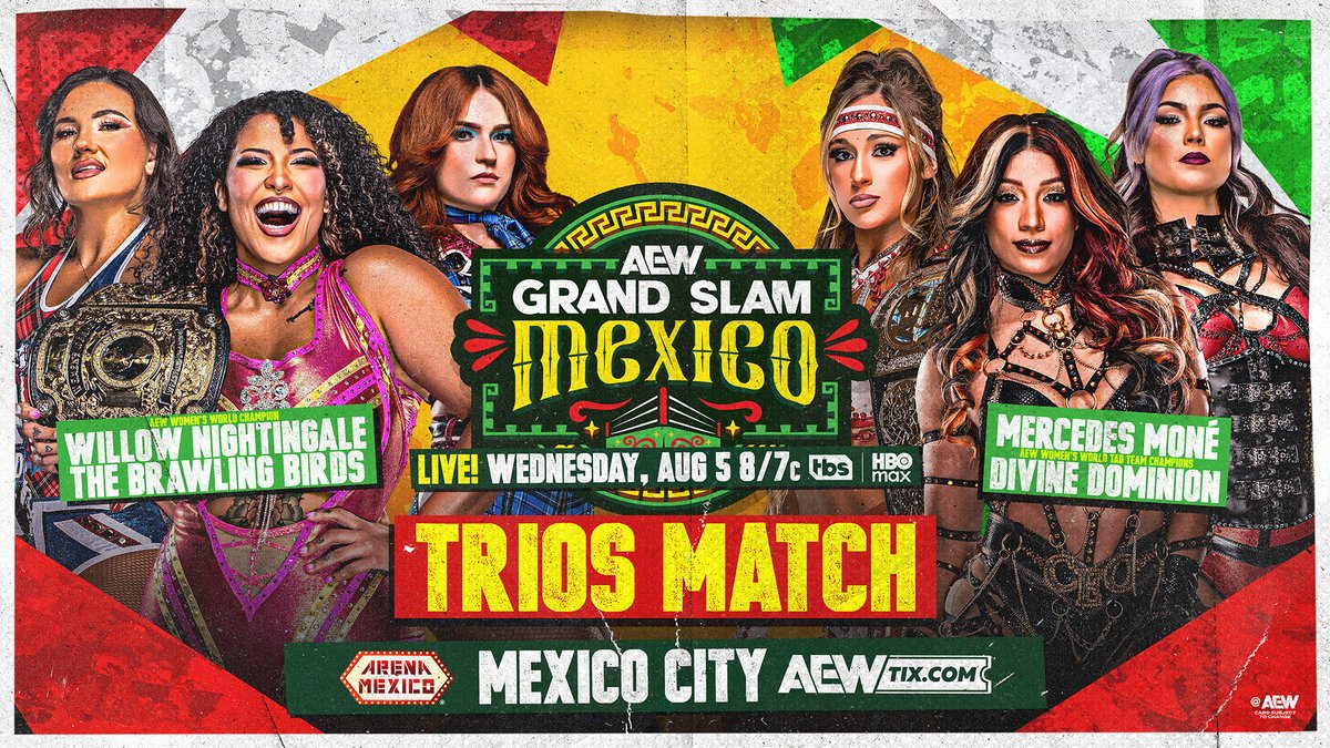 The Brawling Birds are here to help AEW Women's World Champion @WillowWrestles fight off Big D Moné and Divine Dominion! Watch #AEWDynamite LIVE on TBS &amp; HBO Max