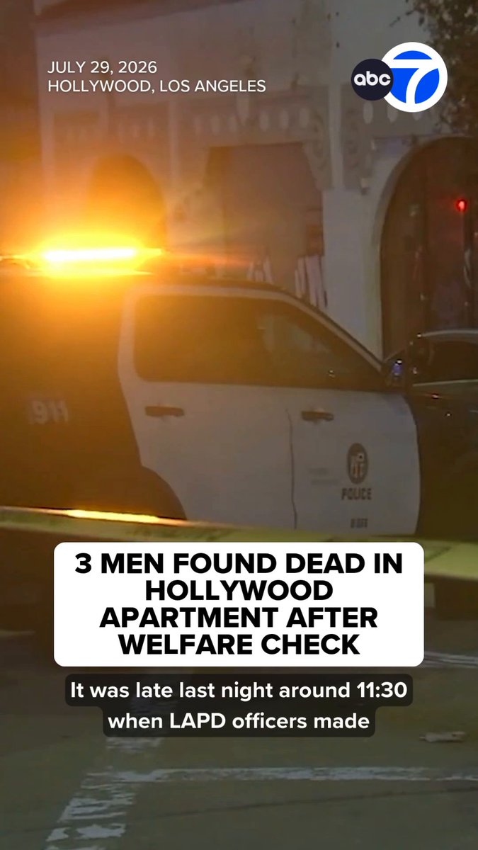Three people were found dead with gunshot wounds inside an apartment complex in Hollywood overnight, triggering a large law enforcement response. Neighbors in the area told Eyewitness News they heard what may have been gunshots over the weekend, maybe Saturday, but they didn't call police. Read more: