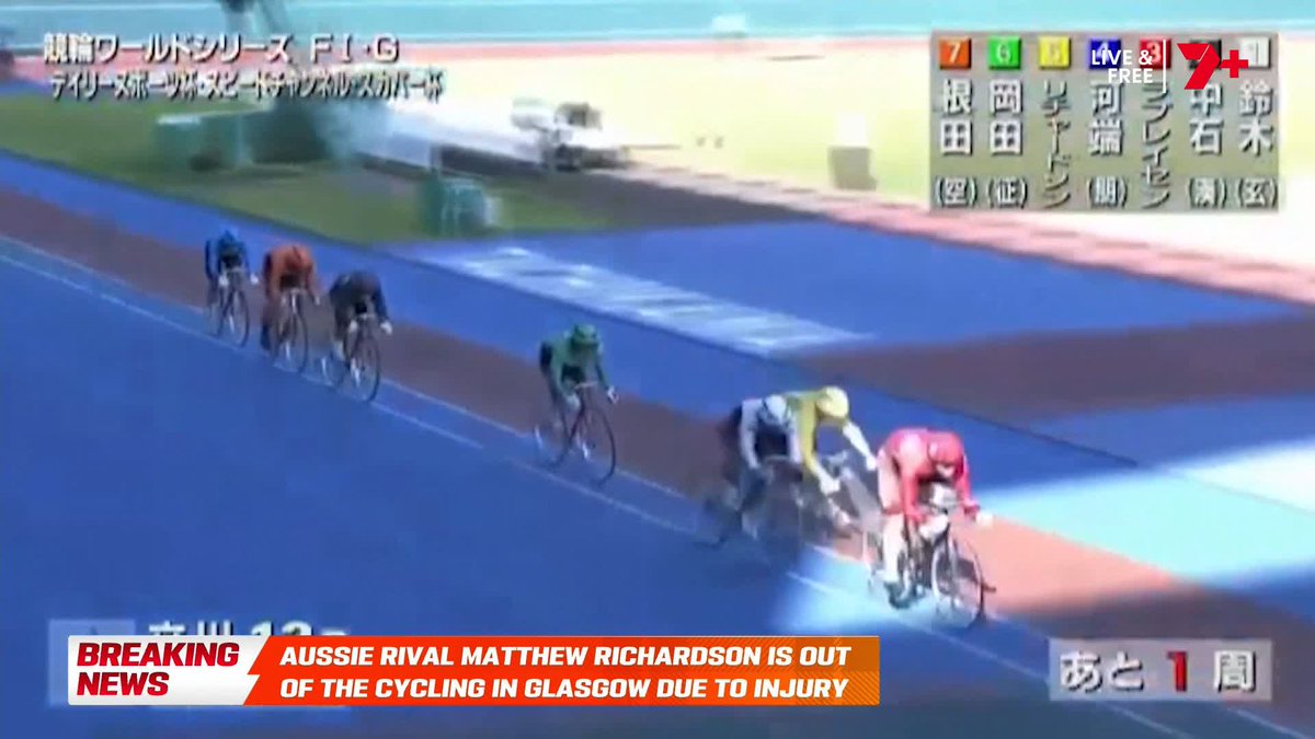 So the crash that ruled former Aussie Matt Richardson out of the cycling in Glasgow is... 😳