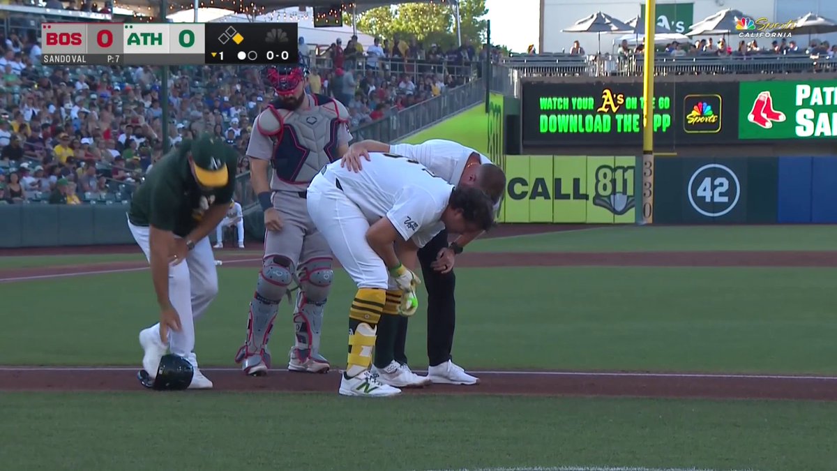 Status alert: Nick Kurtz (arm) leaves game Wednesday after HBP.