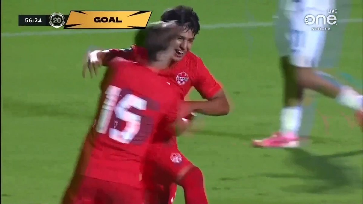 GOAL 🇨🇦 Lucas Lima puts Canada ahead with a great strike from just outside the box 😎 🔴 Watch #CanM20 on OneSoccer