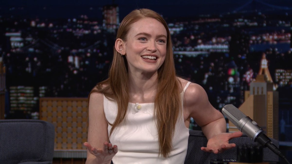 .Sadie Sink saw rumors that she was going to be cast in Spider-Man Movie before she even knew herself 😭 #FallonTonight #SpiderManBrandNewDay