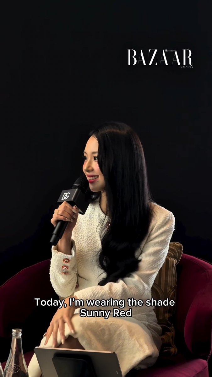 CHAEYOUNG at the Dolce & Gabbana media event in Malaysia today.