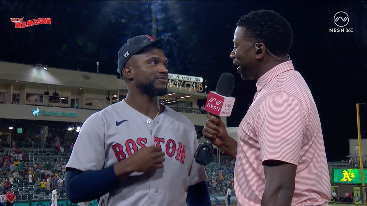 Andruw Monasterio reacts to his game-winning home run in extra innings 👀 presented by W.B. Mason Co. 🤝