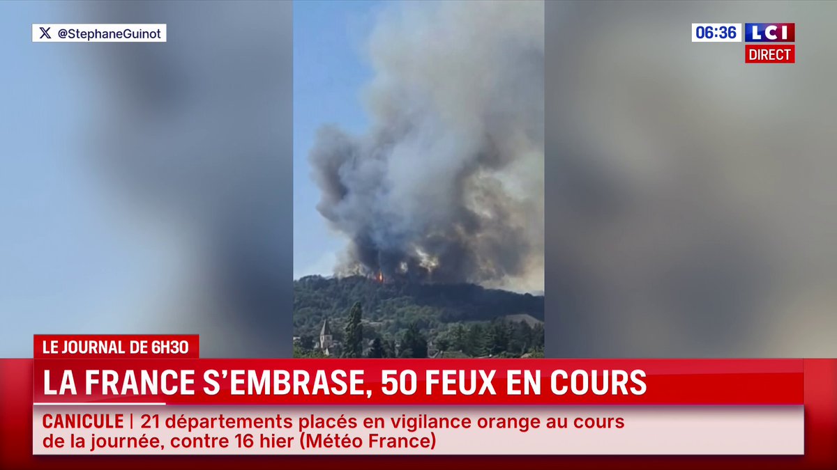 🔴 Var : nouvel incendie en cours, 600 évacués Flora Monbec est en direct de Brignoles 📺 Le journal de 6H30 de Pierre Barbin | Matinale LCI