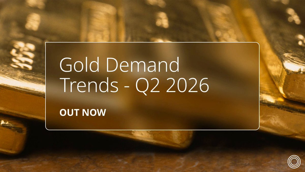 Our Q2 2026 Gold Demand Trends report is out now. This quarterly report tracks gold demand across all sectors, from investment and jewellery, to technology and more.