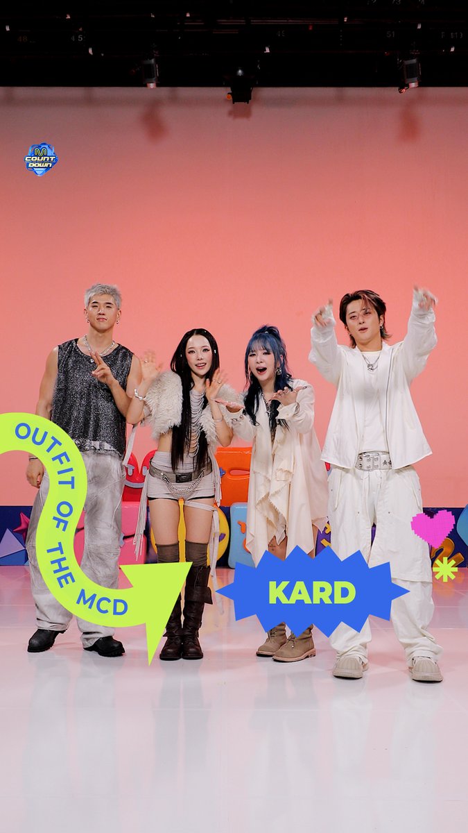 𝟐𝟔𝟎𝟕𝟑𝟎 𝑶𝒖𝒕𝒇𝒊𝒕 𝑶𝒇 𝑻𝒉𝒆 𝑴𝑪𝑫 : 𝑶𝑶𝑻𝑴 with #KARD 잠시 후 저녁 6시! 엠카 본방사수 잊지마세요 🫶 #MCOUNTDOWN #엠카운트다운 #OOTM